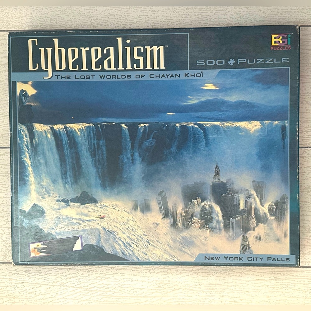 Cyberealism The Lost Worlds Of Chayan Khoï New York Falls 500 Piece Puzzle